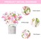Easter Decorations, 2PCS Artificial Easter Pink Flower Egg Potted Table Decorations